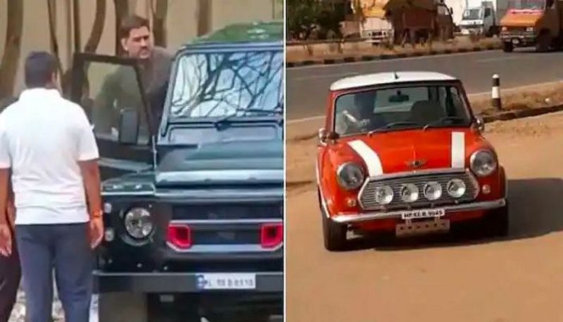 Former Cricketer Mahendra Singh Dhoni Spotted With These Two Classic Cars In Ranchi: Watch Video