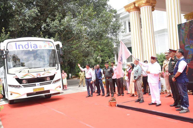 India75 campaign arrived in Karnataka, then the Governor Thavarchand Gehlot today flagged off at Bangalore