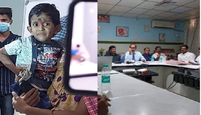 Davanagere Bapuji Children Hospital Doctor successfully rare surgery For 3 Years child rbj