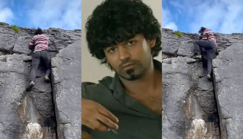 actor pranav mohanlal share rock climbing in his Instagram