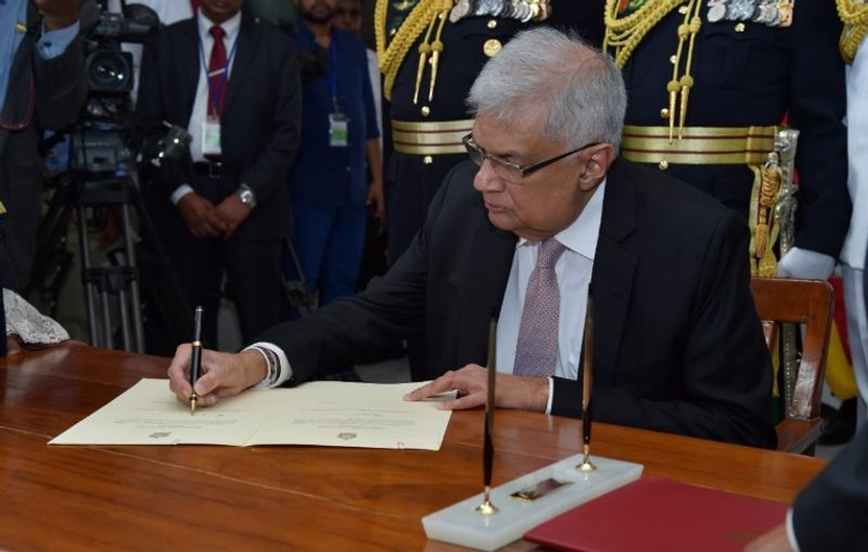 Ranil Wickremesinghe sworn-in as Sri Lanka's new president