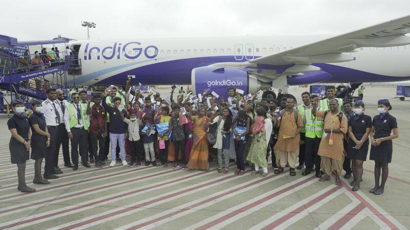 tribal entrepreneurs thanked isha for their first ever flight ride on indigo 