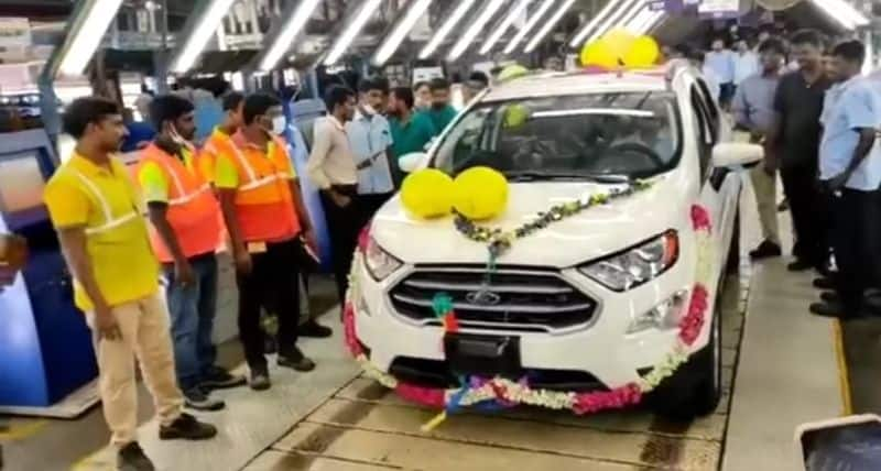 Ford EcoSport Last Unit Rolls Out Production Ends In India