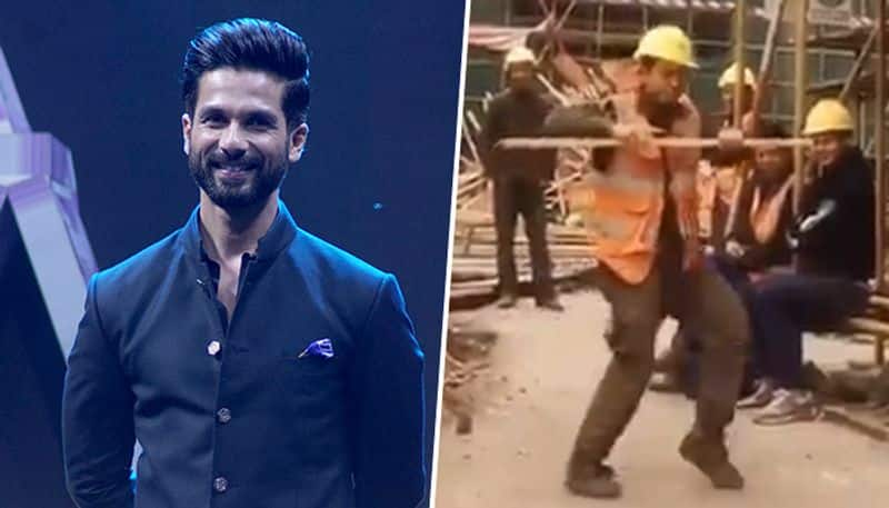 Shahid Kapoor impressed by construction worker dancing skills; watch video - gps