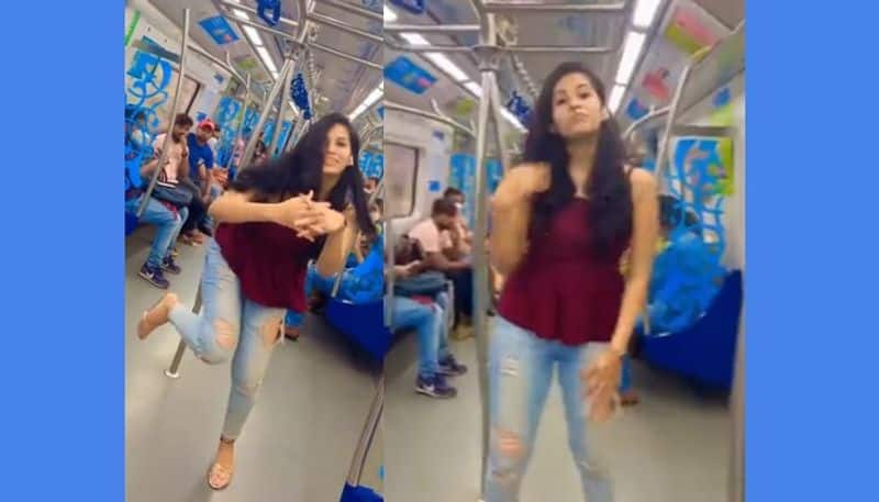 Instagram dance reel inside metro gone viral Hyderabad woman in trouble