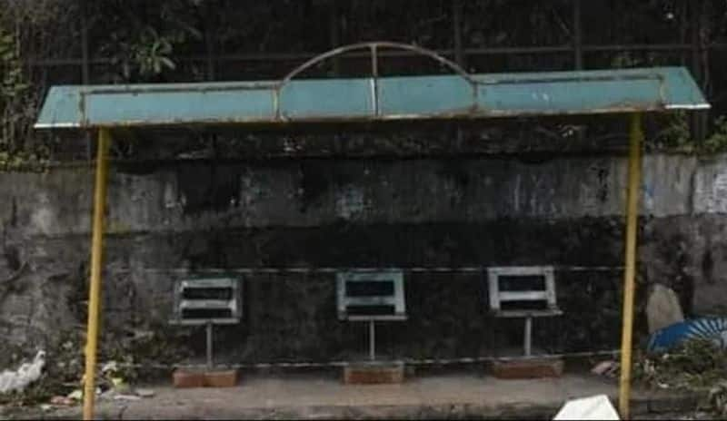 students protests against locals who had broken the seats to avoid boys and girls sitting together