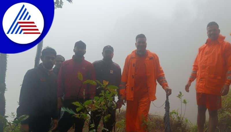 Geology Department, NDRF team visited Ramakolli and inspected madikeri rav