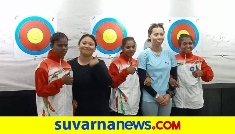 Surapura 10 village Students Shines in International level Archery Computation kvn