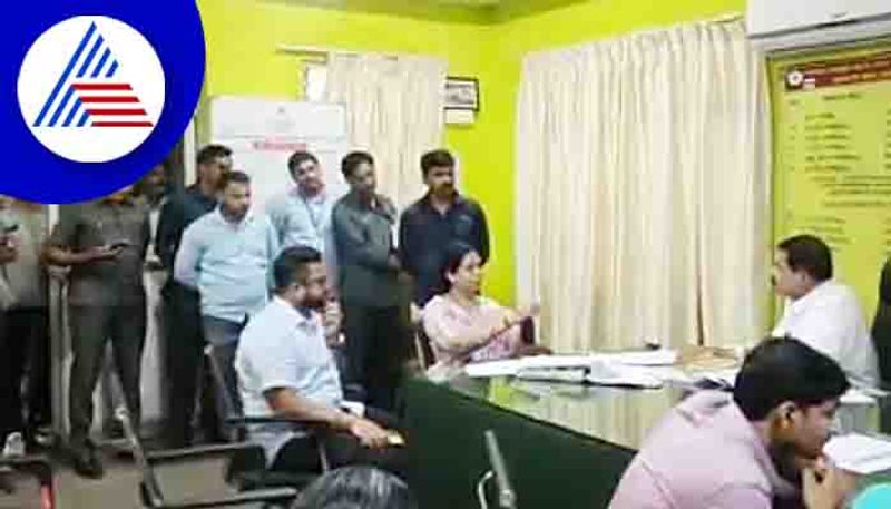 MLA Lakshmi Hebbalkar scolds RTO officer belagavirav