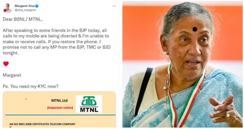 Vice President candidate Margaret Alva falls for online scam, but blames 'Big Brother'