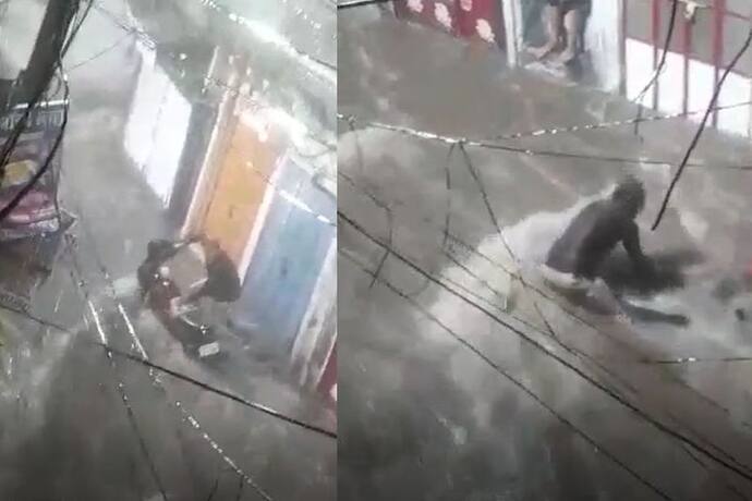 लोग चिल्लाते रहे,बारिश के कहर में फंसा युवक चीखता रहा, VIDEO में देखिए जोधपुर में कैसे पानी में तैरने लगी बाइक