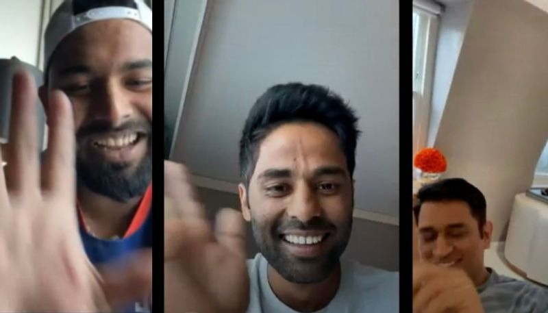 MS Dhoni cameo in Rishabh Pant Insta Live goes Viral in Social media, Rohit Sharma, SuryaKumar Yadav