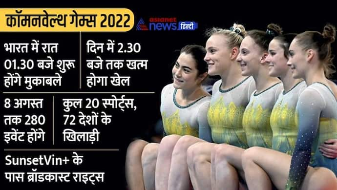 कॉमनवेल्थ गेम्स 2022 की क्या होगी भारत में टाइमिंग, किस चैनल पर देख सकेंगे मुकाबले, कहां होगी लाइव स्ट्रीमिंग