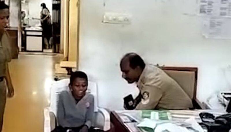 kerala police shared video of a child singing inside police station 