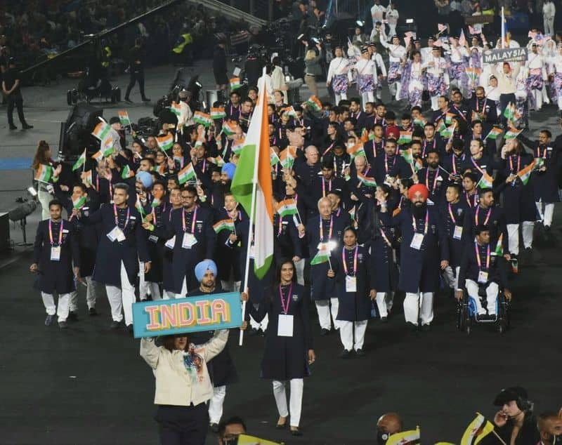 Commonwealth Games opening ceremony India athletes parade 