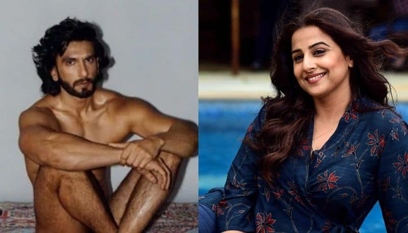 actress vidya balan support ranveer singh for nude photoshoot controversy