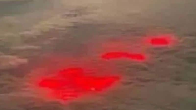 Pilot spots mysterious red glow in Atlantic Ocean