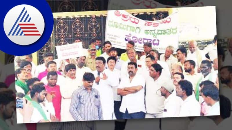 Outrage against farmers' evict  koppala rav