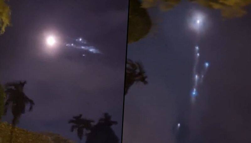 Chinese Space rocket debris crashes back to earth over Indian Ocean video goes viral watch gcw