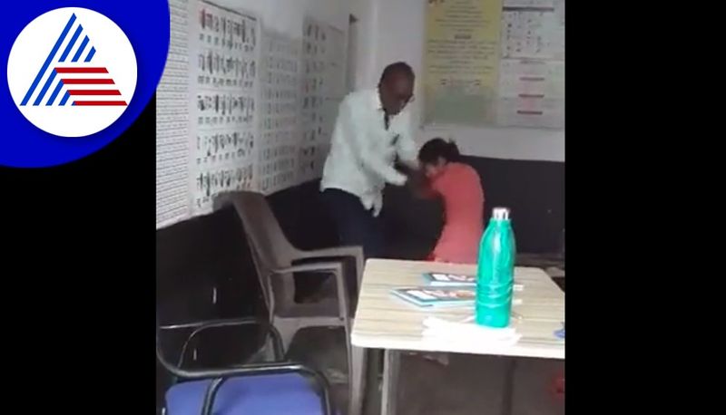 Madhya Pradesh Primary school teacher slaps kid for maths subject mistakes video goes viral teacher suspended akb