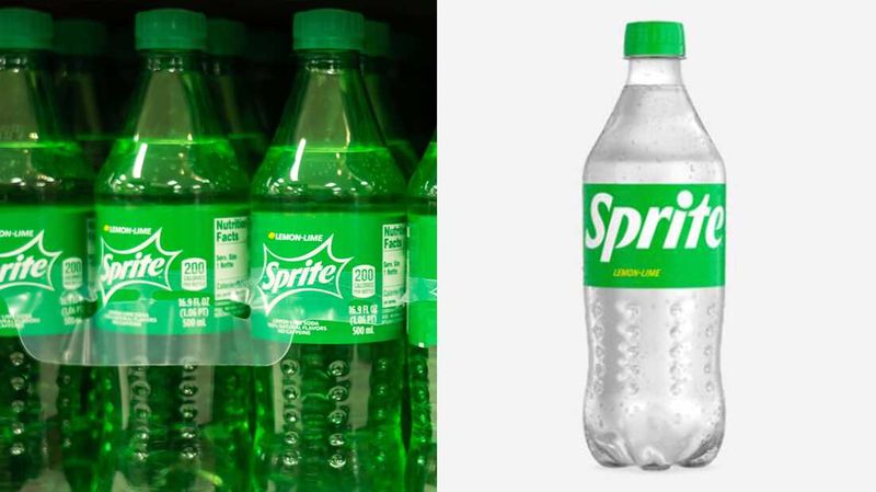 after 60 years sprite changes colour of iconic green bottle to clear white