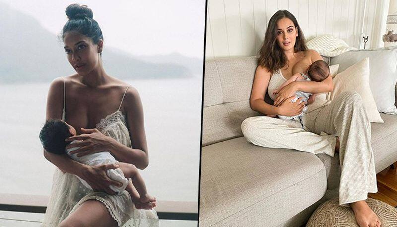 World Breastfeeding Week Lisa Haydon to Evelyn Sharma, 5 Bollywood actors who shared breastfeeding pics drb