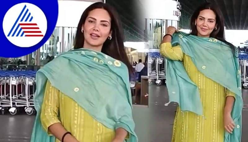 Esha Gupta wears trendy selwar for airport look vcs 