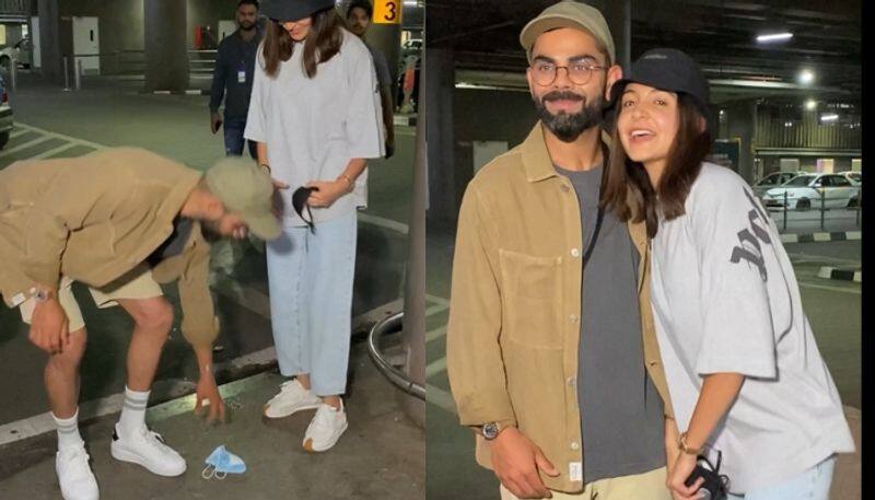 virat kohli and anushka sharma spotted at airport sgk