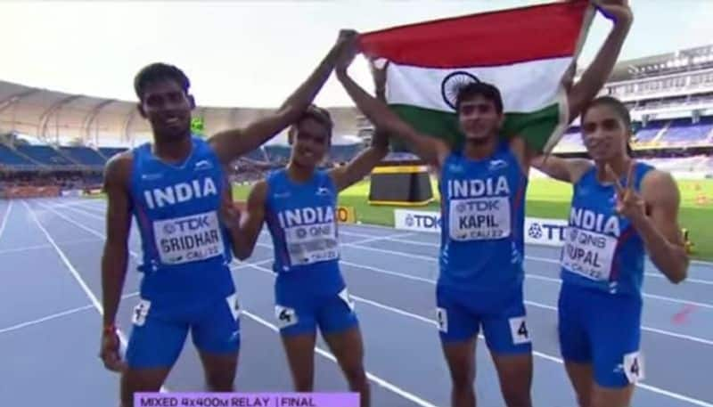 World U20 Athletics Meet Indian Mixed Relay Team Sets Asian Junior Record In Colombia kvn