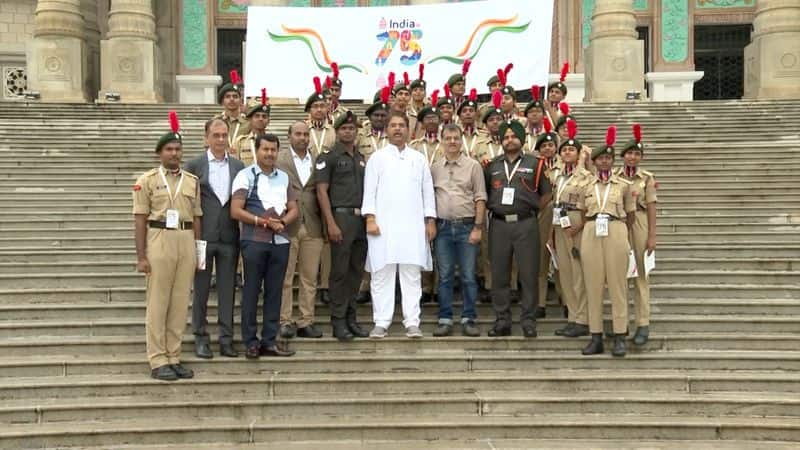 india at 75 amrit mahotsav team ends journey in karnataka proceeds to next state