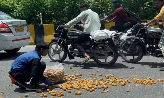 सड़क पर बिखर गए गोलगप्पे, वीडियो बनाकर जिसने इंटरनेट पर डाला.. उसकी तो आ गई शामत, यूजर्स ने लगा दी क्लास 