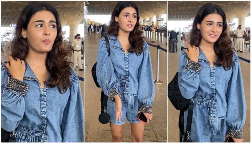 Arjun reddy fame Shalini Pandey at airport sg