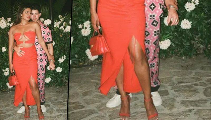 Priyanka Chopra exposes her cleavage in sexy dress; netizens troll for her dark skin tone legs RBA