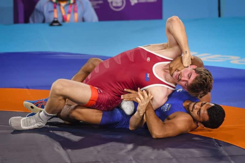 CWG 2022: Wrestling bouts come to a halt after loudspeaker crashes down from ceiling
