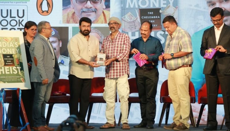 Actor Mohanlal released the book India's Money Heist: The Chelembra Bank Robbery