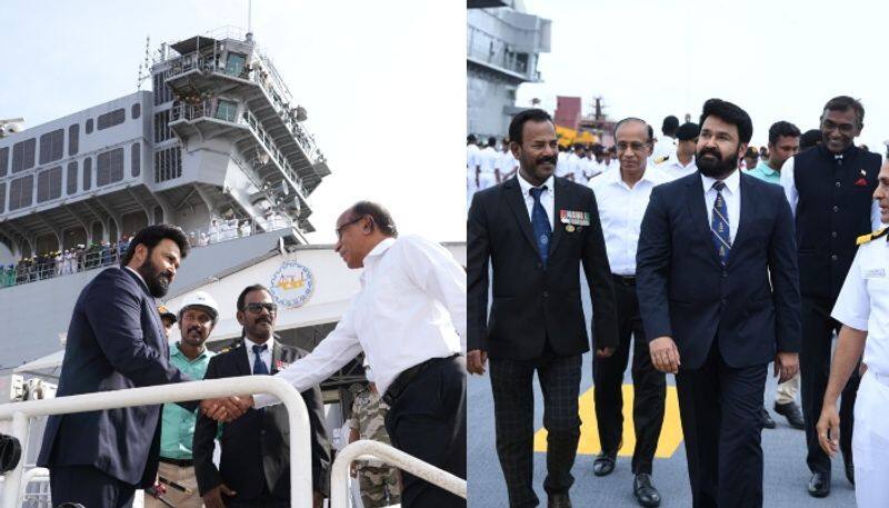 actor mohanlal share ins vikrant visit photos