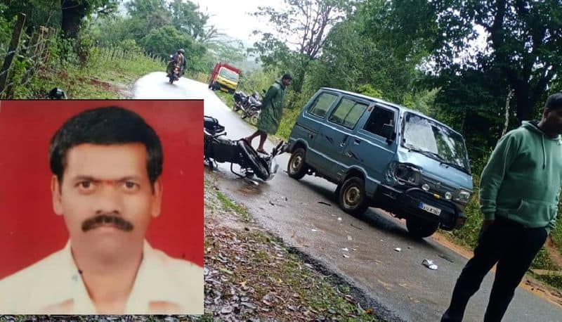 school teacher died in accident at thirthahalli akb