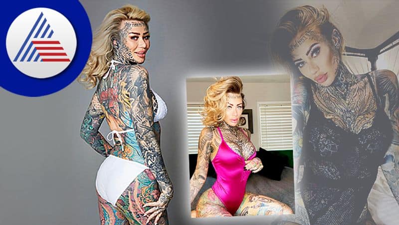 Britains Most Tattooed Woman Becky Holt Sets New Record Vin