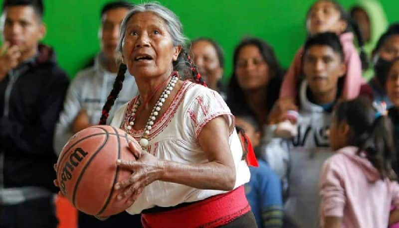 71 Year Old Woman playing basketball with full skill video goes viral akb