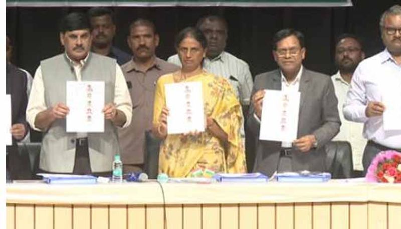 Minister Sabihta Indra Reddy Releases Telangana Eamcet Results 