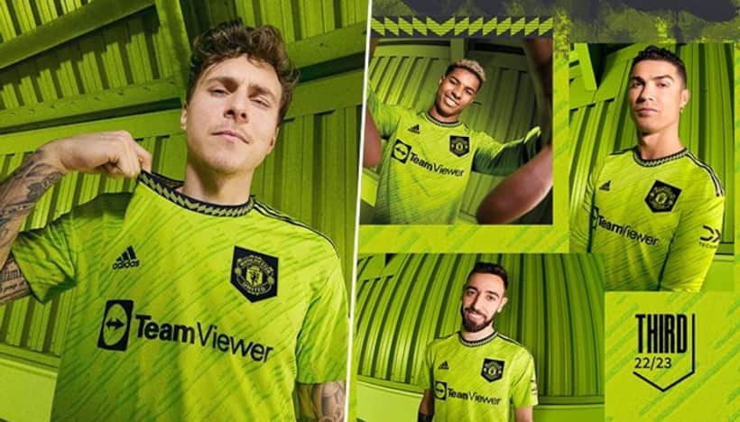 Cristiano Ronaldo part of Man United's third kit launch; fans rate striking green colour