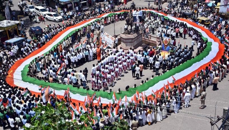 iNDIA75 Big Tiranga Yatra in Gokak! belagavi rav