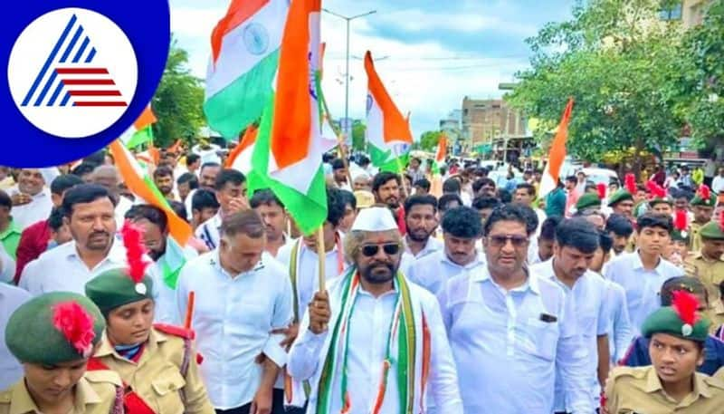 Independence Amrita Mahotsav walk by Congress in Bhalki rav