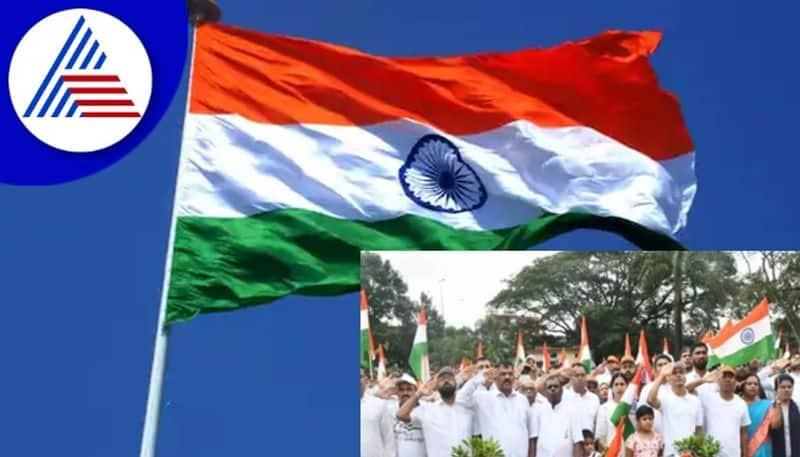 Huge flag hoisting at Belagavi Kotekere by mla anil benake rav