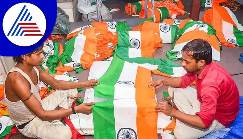 The tricolor flag hoisted in the houses of Kodagu rav