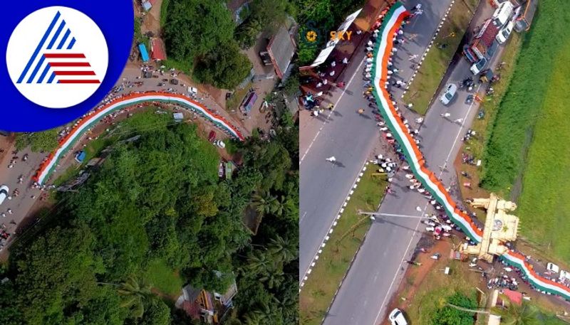 28 km walk with 100 meter national flag in mangaluru gow