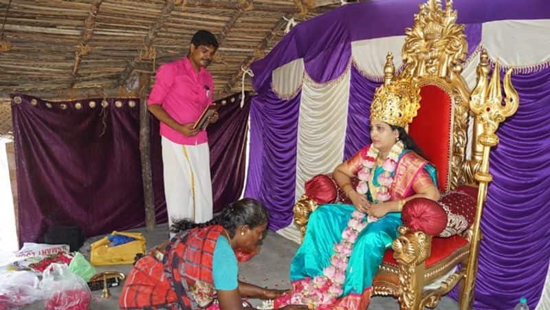 annapoorani arasu amman blessings to devotees in Kil Pennathur