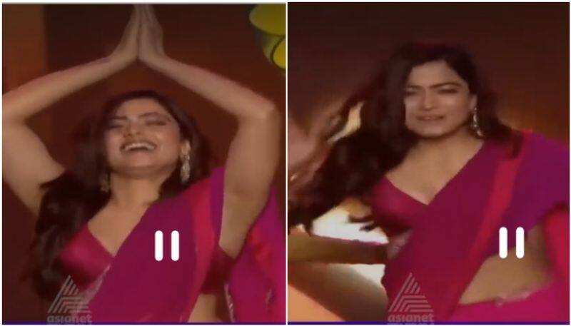 Rashmika Mandanna dance with saami saami song in Bollywood function sgk