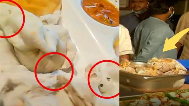 Chola Puri served at Vasantha Bhawan in Chennai caused a big shock when it found worms