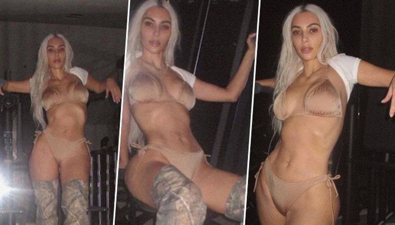 HOT video, pictures: Kim Kardashian dons NUDE bikini at the gym, 41-year-old sets Internet on fire RBA